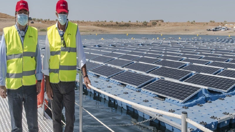 The Acciona floating solar plant in Spain
