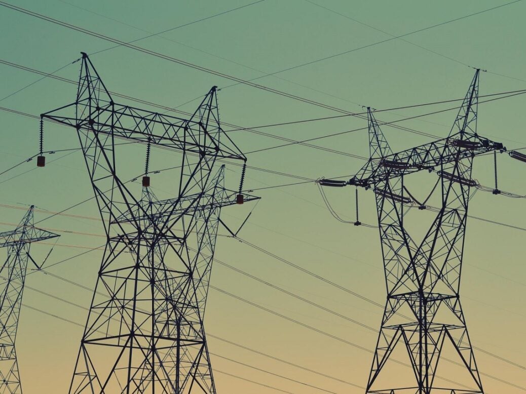 Electricity transmission pylons