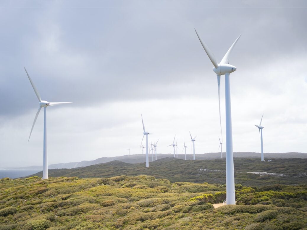 Wind turbines in Albany, Australia.