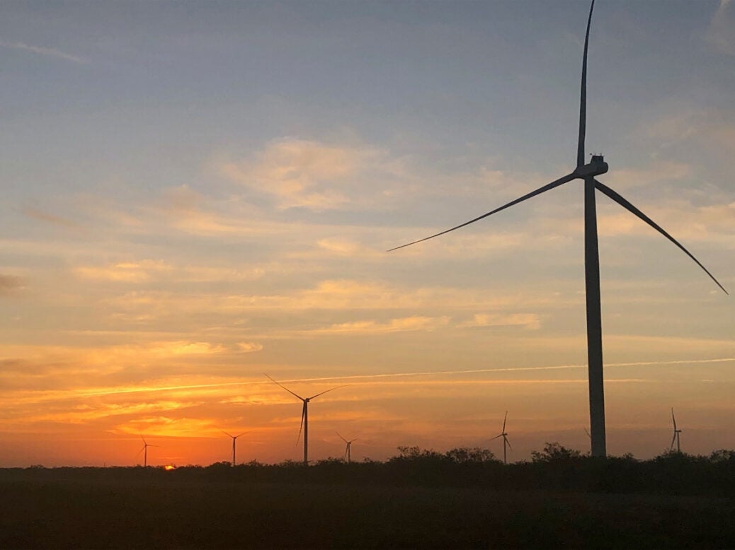 Cranell wind farm, in Texas, US