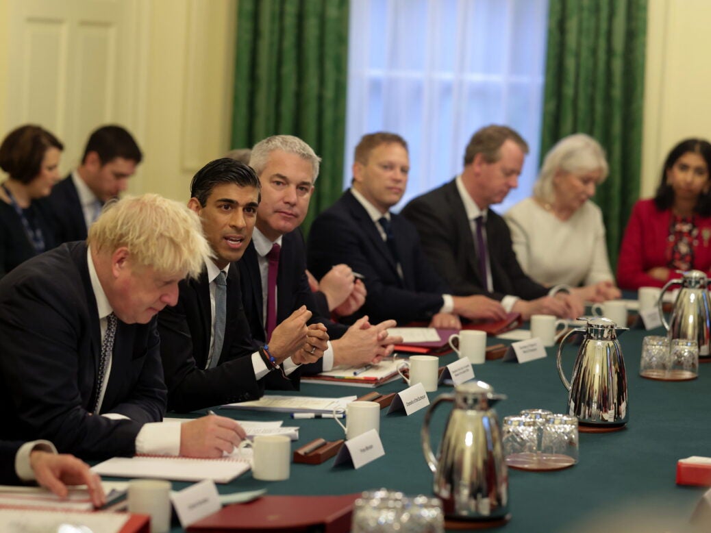 UK Cabinet in meeting