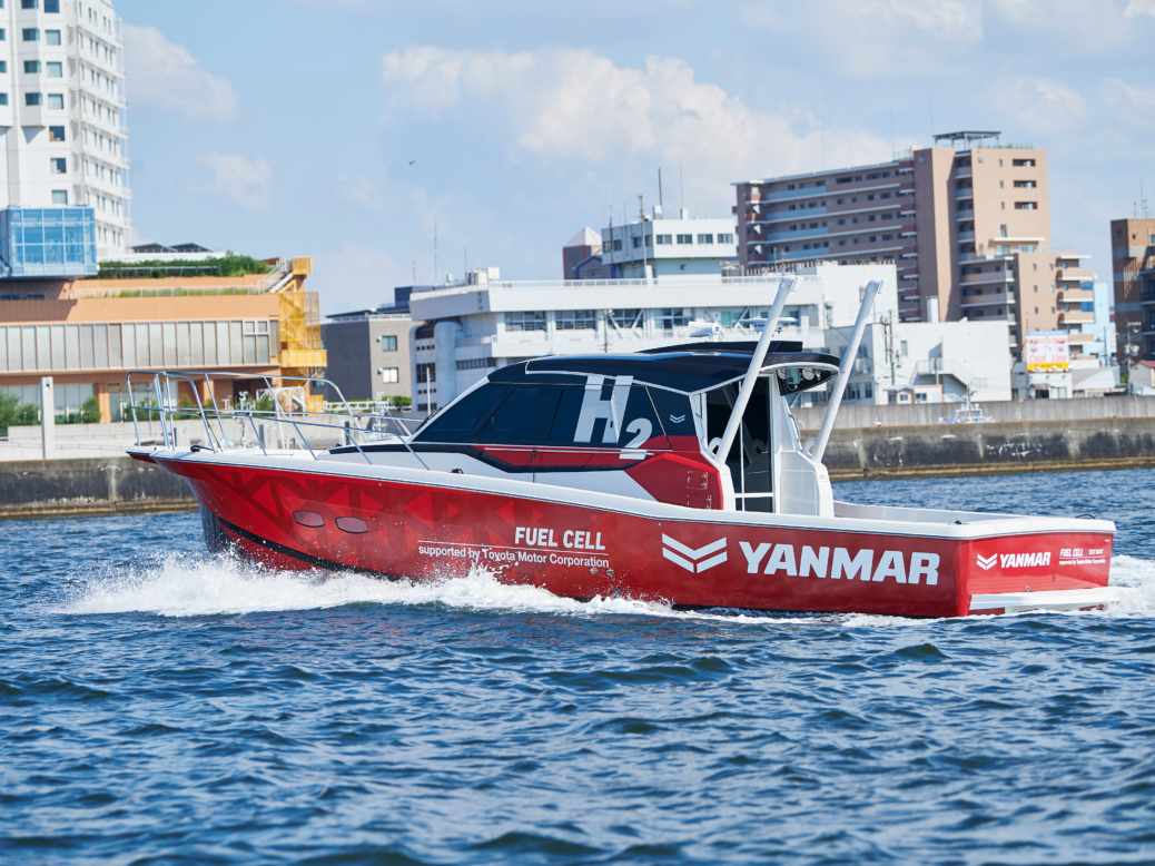 Hydrogen fuel cell-powered boat