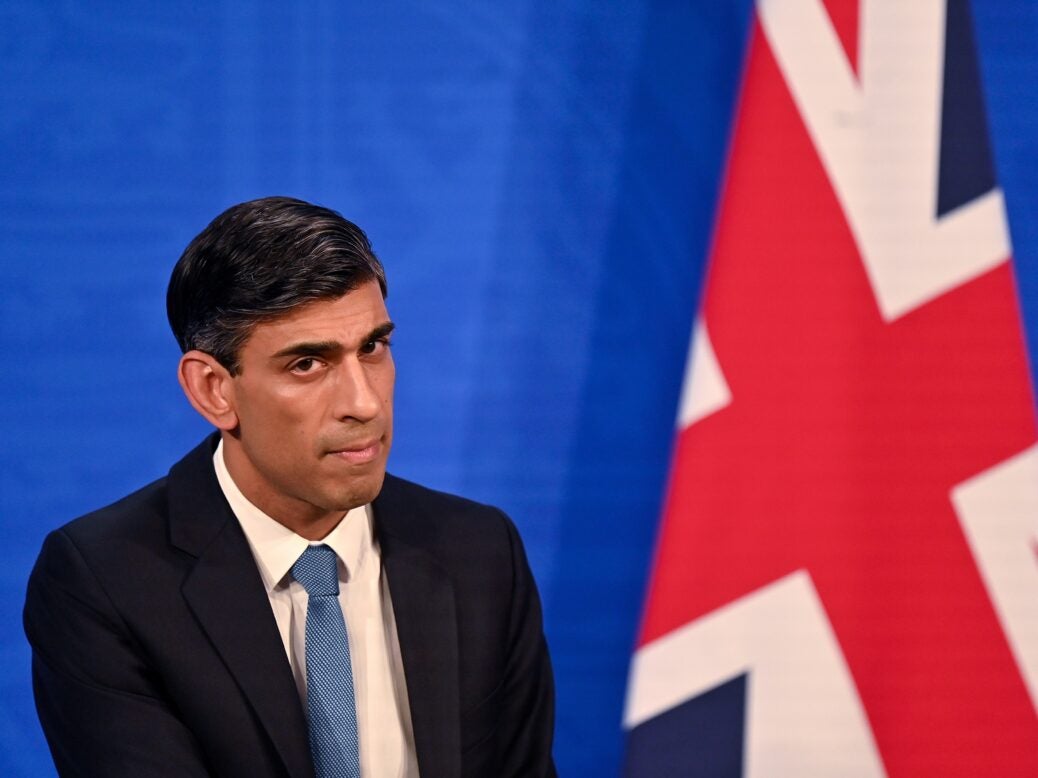 Le chancelier britannique Rishi Sunak