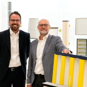 Hengst Filtration CEO Christopher Heine (L) and Marketing Director Christoph Schings