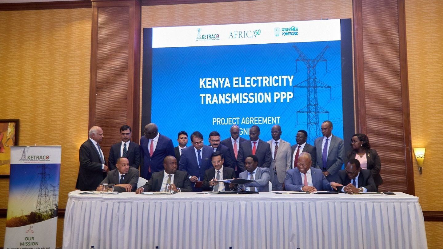 KETRACO signs PPP for two high-voltage electricity transmission lines in Kenya