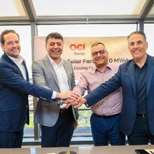OCI and Arava signing