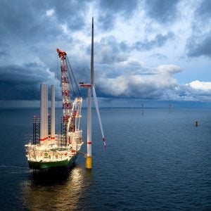 Nordseecluster A First Turbine
