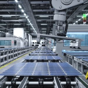 Solar panel factory