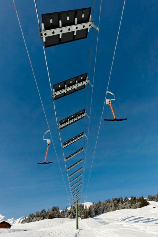 The solar wing system will produce about 90,000 kWh of power annually. Siemens