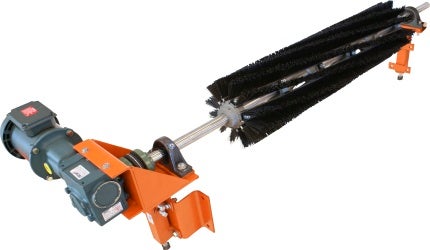 Brush belt cleaner.