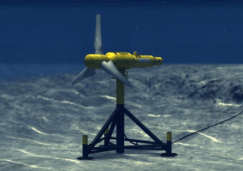 Alstom tidal turbine