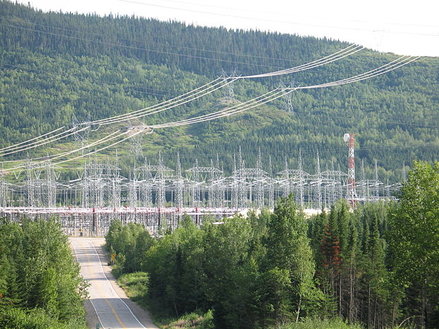 A substation on Quebec's North Shore